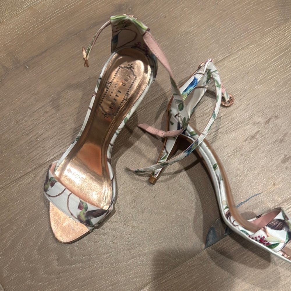Ted Baker London Floral Heels - Pink and Green